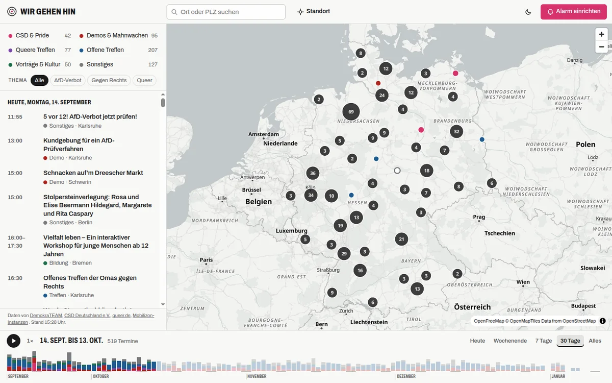 Screenshot von Wir gehen hin